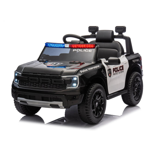 12V Licensed Ford Raptor Police Interceptor Kids Ride-On Truck Freddo Toys