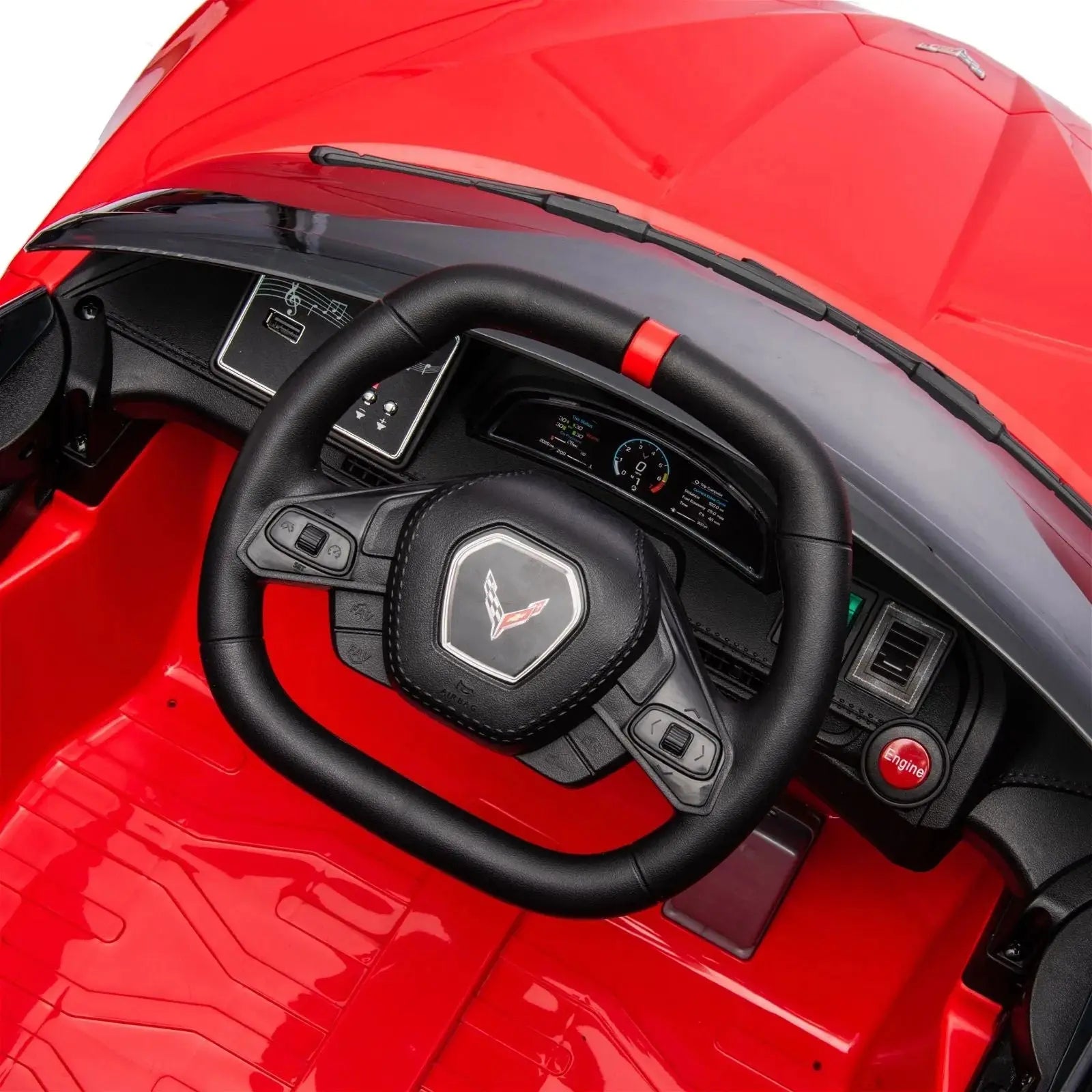 12V Chevrolet Corvette C8 Stingray 1-Seater Kids Ride-On Car  Freddo Toys