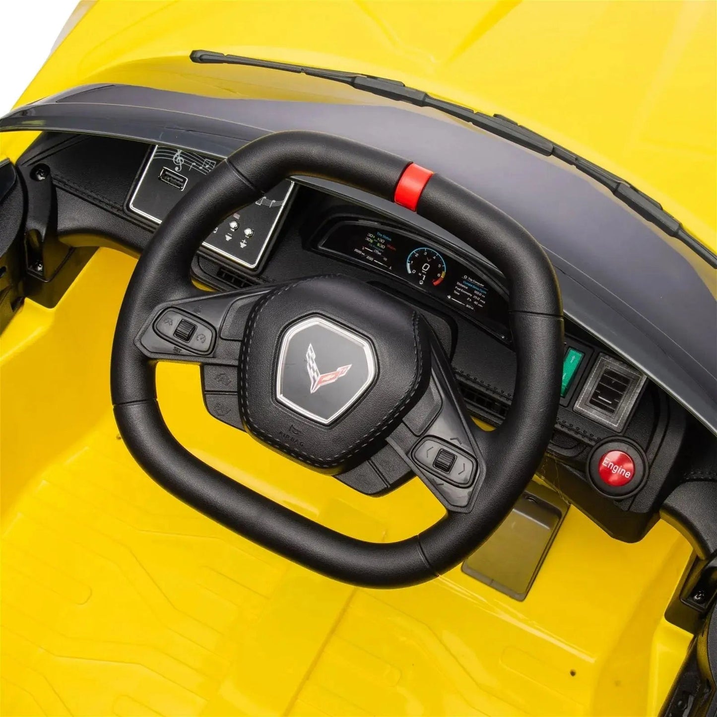 12V Chevrolet Corvette C8 Stingray 1-Seater Kids Ride-On Car  Freddo Toys