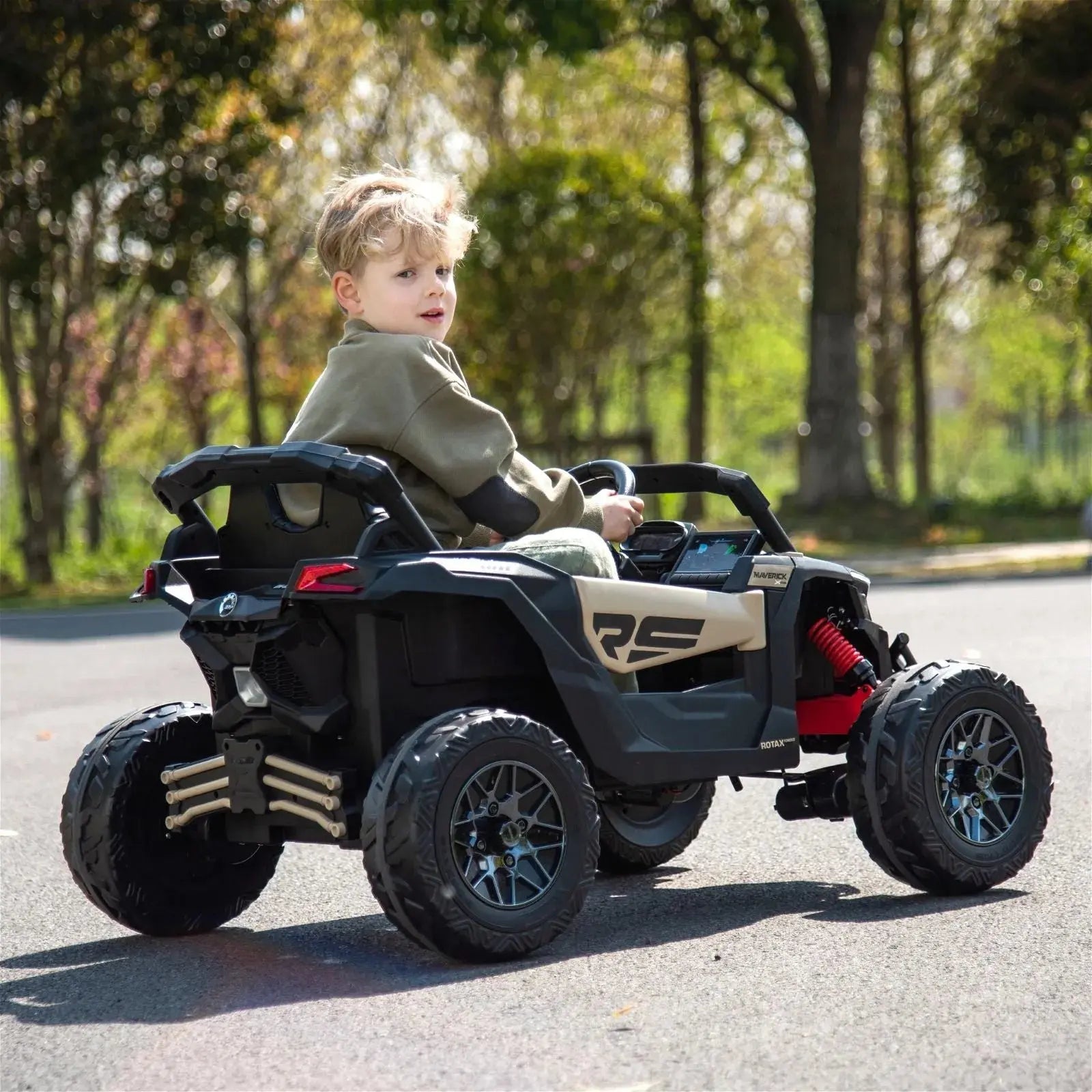 24V Can Am Maverick 1-Seater UTV - Kids Electric Ride-On  Freddo Toys