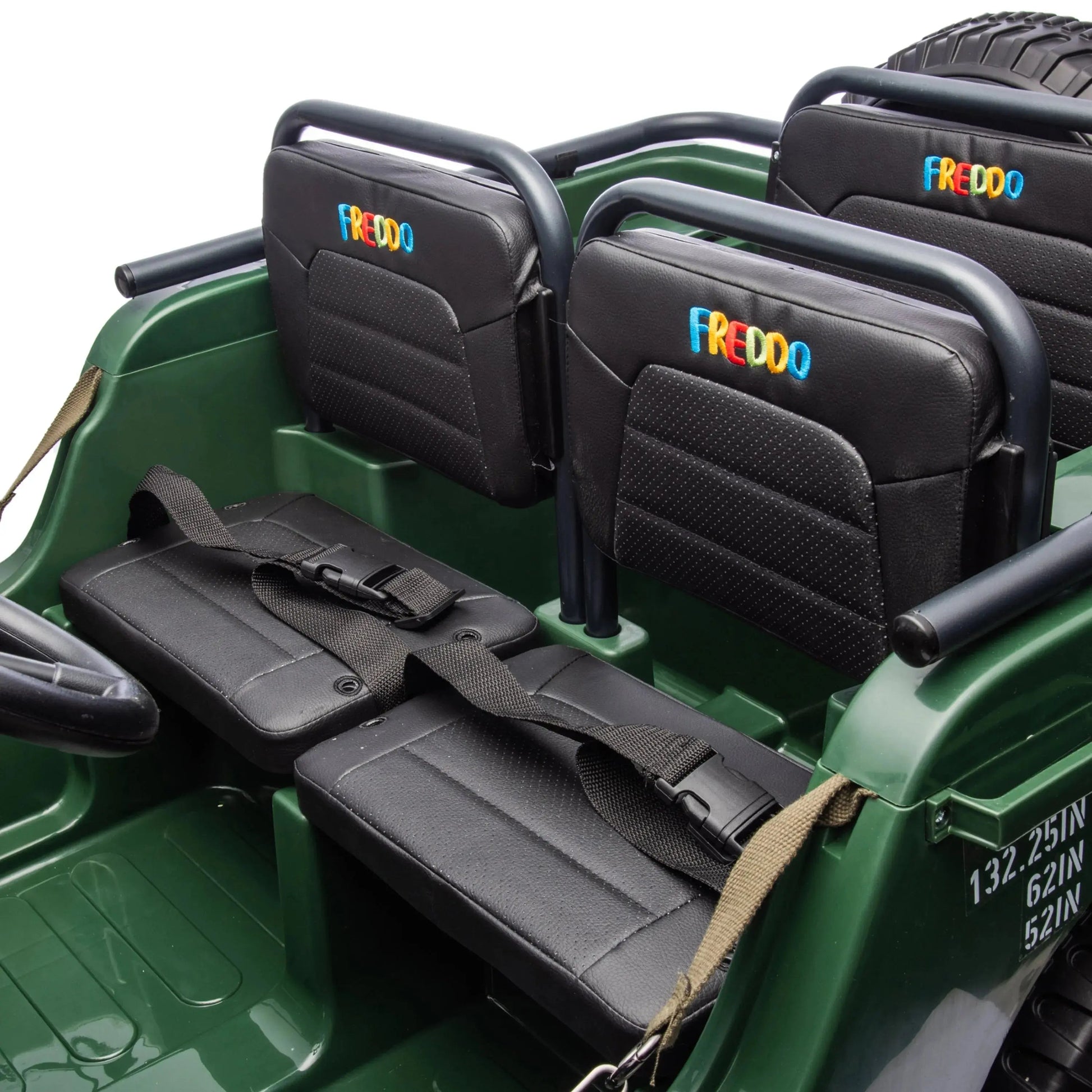 24V Freddo Military Willy Jeep 3 Seater Electric Ride on  Freddo Toys