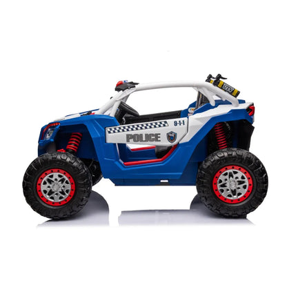 24V Freddo Storm Police UTV 2-Seater for Kids with Lights & Sirens for Action-Packed Adventures  Freddo Toys