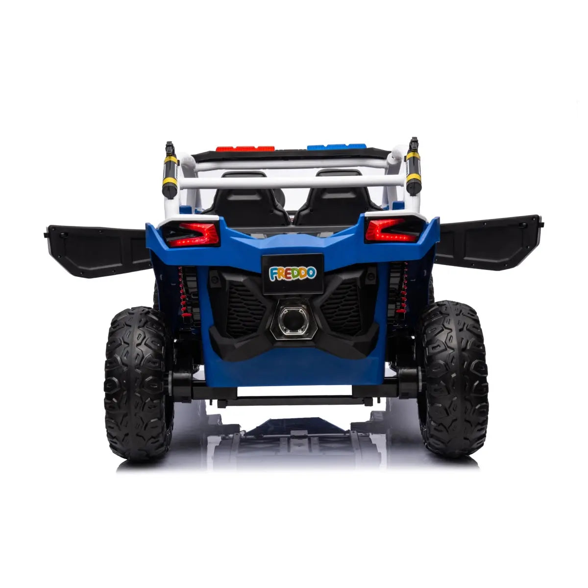 24V Freddo Storm Police UTV 2-Seater for Kids with Lights & Sirens for Action-Packed Adventures  Freddo Toys
