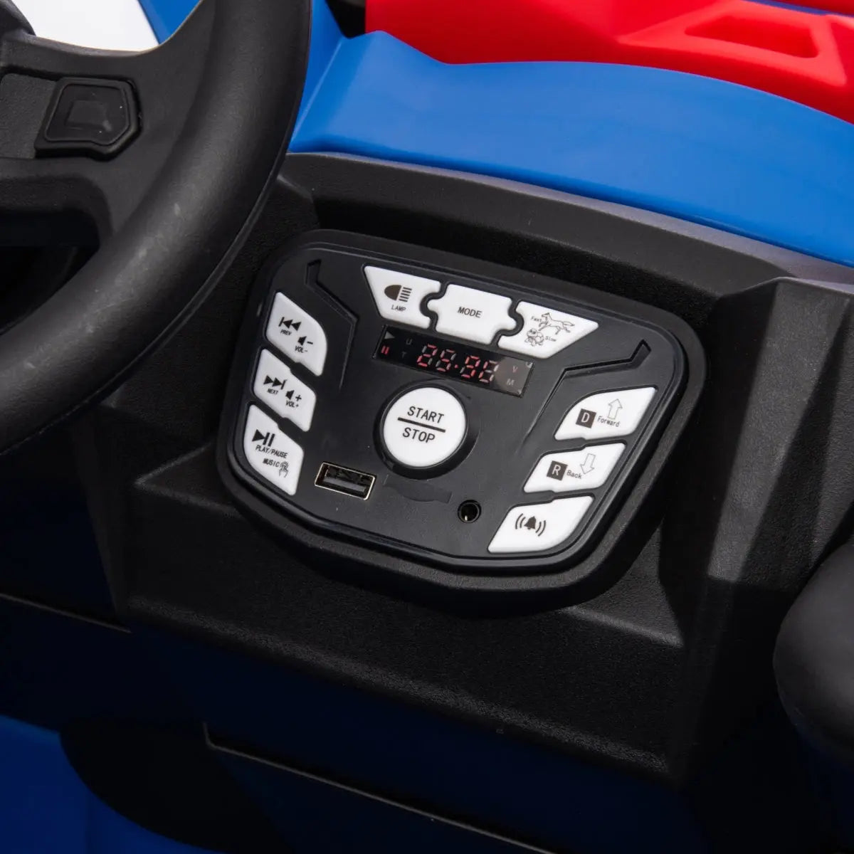 24V Freddo Storm Police UTV 2-Seater for Kids with Lights & Sirens for Action-Packed Adventures  Freddo Toys