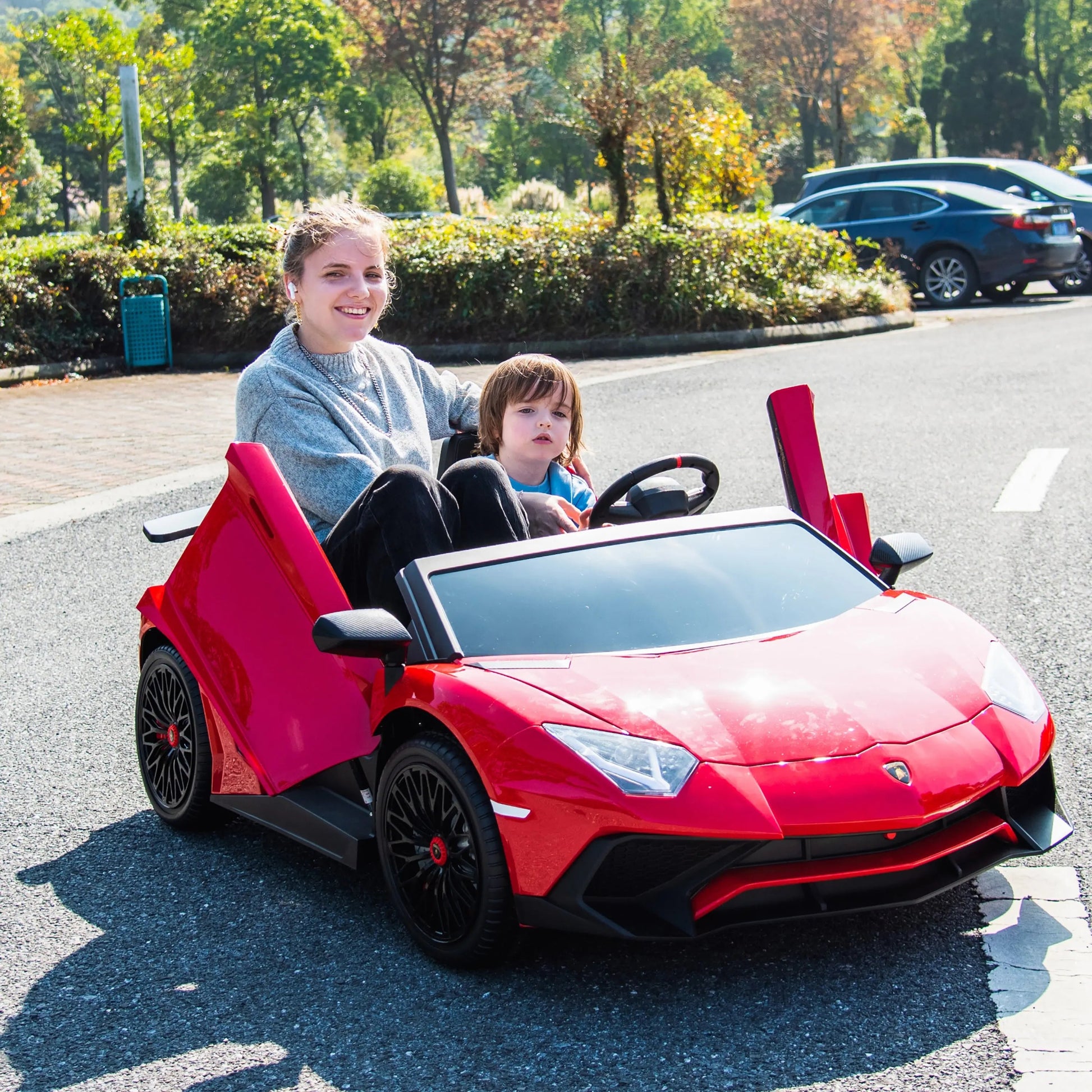 24V Lamborghini Aventador 2 Seater Ride On Car for Kids: Advanced Brushless Motor & Differential for High-Octane Fun  Freddo Toys