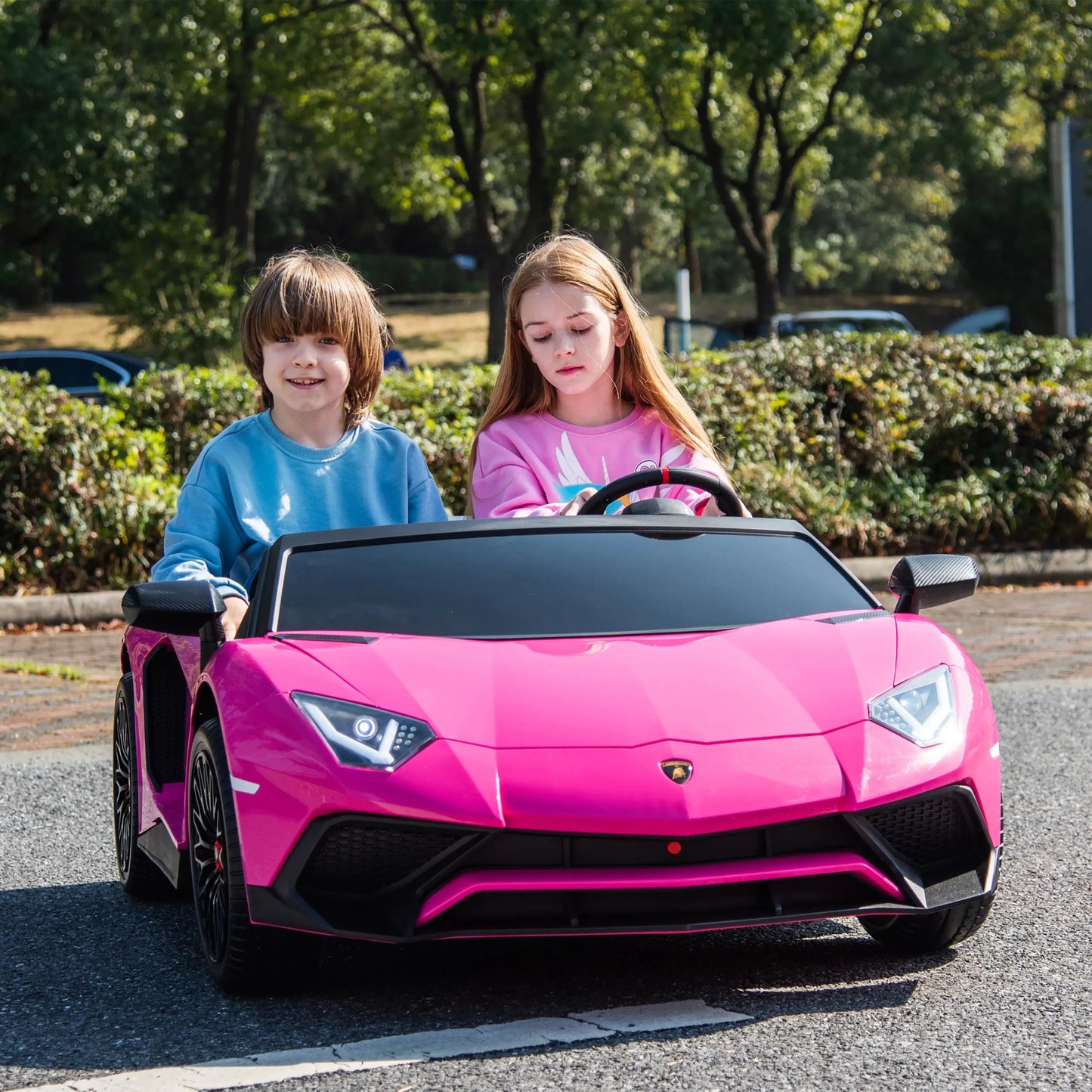 24V Lamborghini Aventador 2 Seater Ride On Car for Kids: Advanced Brushless Motor & Differential for High-Octane Fun  Freddo Toys