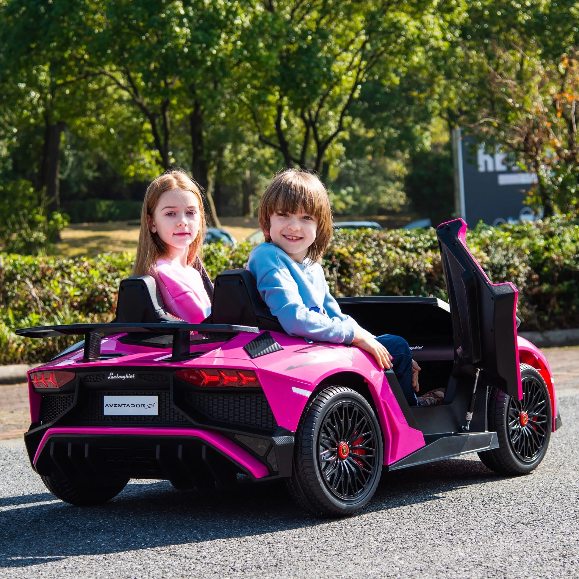 24V Lamborghini Aventador 2 Seater Ride On Car for Kids: Advanced Brushless Motor & Differential for High-Octane Fun  Freddo Toys