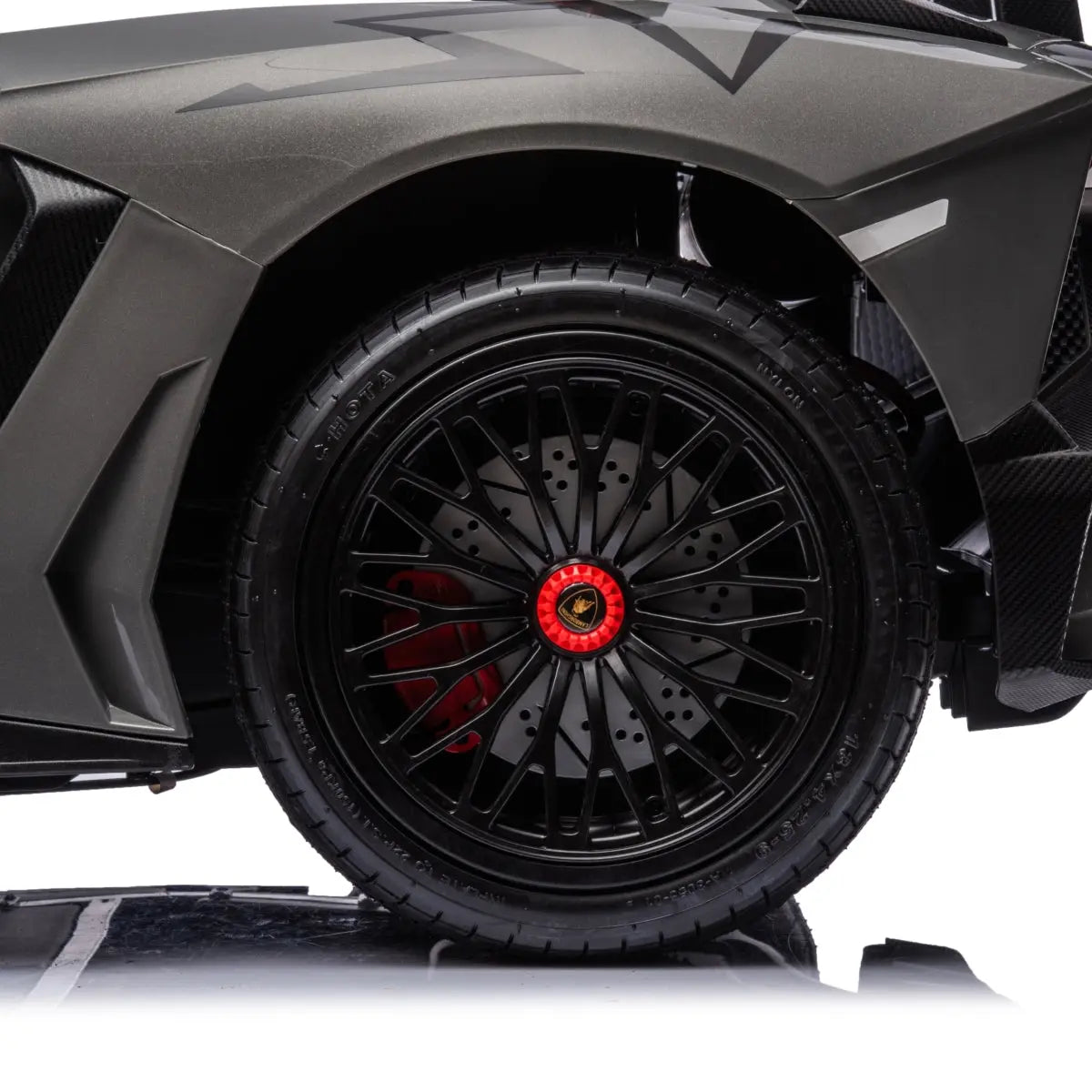 24V Lamborghini Aventador 2 Seater Ride On Car for Kids: Advanced Brushless Motor & Differential for High-Octane Fun  Freddo Toys