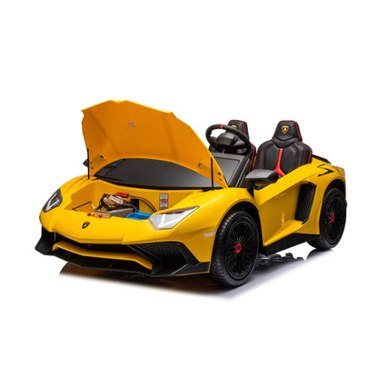 24V Lamborghini Aventador 2 Seater Ride On Car for Kids: Advanced Brushless Motor & Differential for High-Octane Fun  Freddo Toys