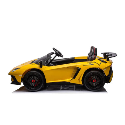 24V Lamborghini Aventador 2 Seater Ride On Car for Kids: Advanced Brushless Motor & Differential for High-Octane Fun  Freddo Toys