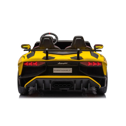 24V Lamborghini Aventador 2 Seater Ride On Car for Kids: Advanced Brushless Motor & Differential for High-Octane Fun  Freddo Toys