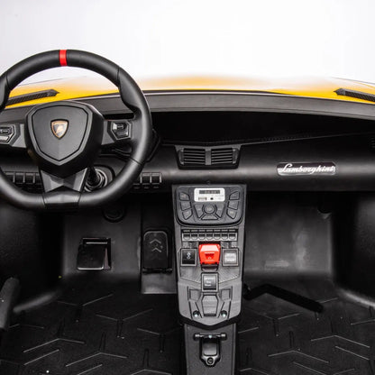 24V Lamborghini Aventador 2 Seater Ride On Car for Kids: Advanced Brushless Motor & Differential for High-Octane Fun  Freddo Toys