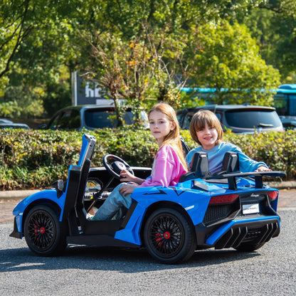 24V Lamborghini Aventador 2 Seater Ride On Car for Kids: Advanced Brushless Motor & Differential for High-Octane Fun  Freddo Toys