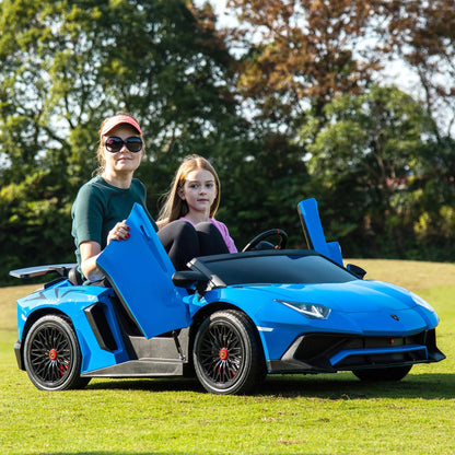 24V Lamborghini Aventador 2 Seater Ride On Car for Kids: Advanced Brushless Motor & Differential for High-Octane Fun  Freddo Toys
