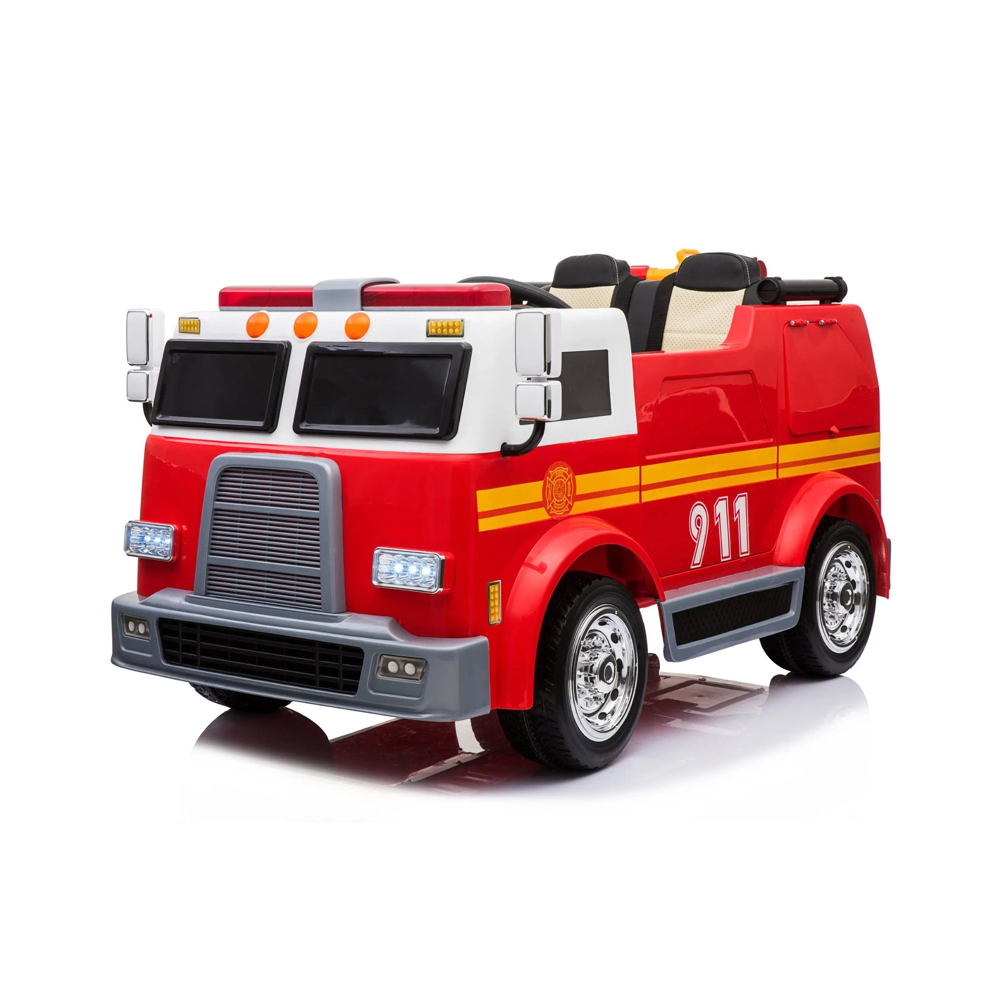24V Freddo Fire Truck 2-Seater Ride on  Freddo Toys