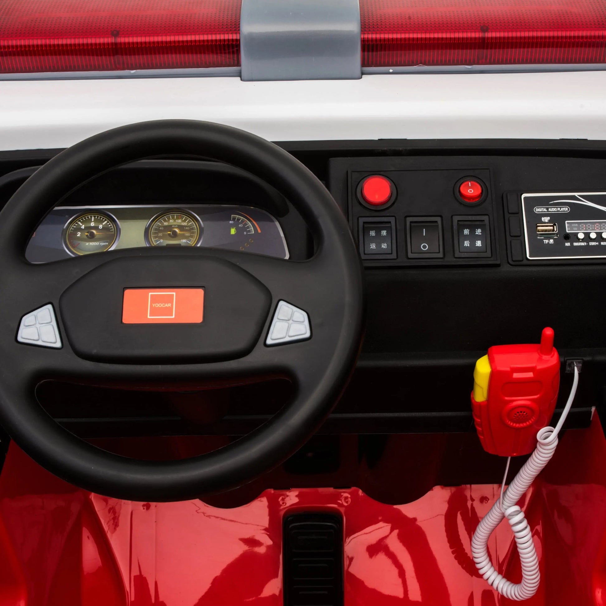 24V Freddo Fire Truck 2-Seater Ride on  Freddo Toys