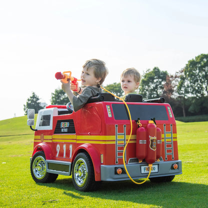 24V Freddo Fire Truck 2-Seater Ride on  Freddo Toys