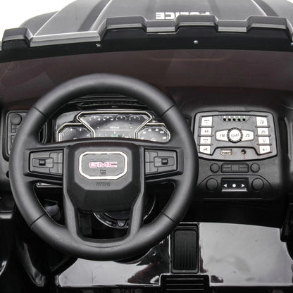 24V GMC Sierra Denali 2 Seater Police Ride-On Truck  Freddo Toys