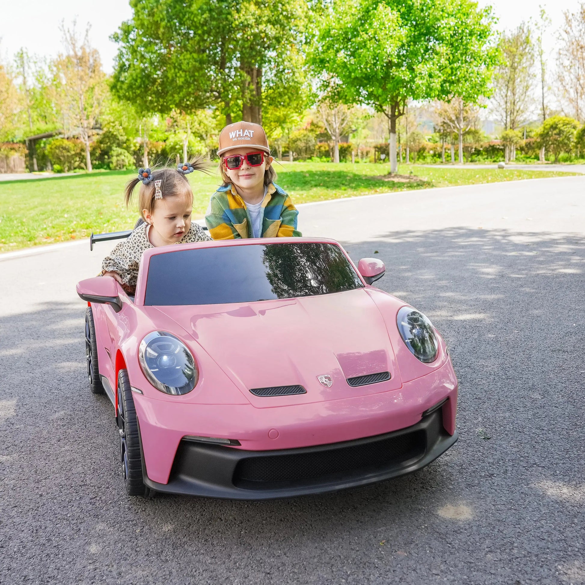 24V Porsche 911 GT3 2 Seater - NEW Silent Motor  Freddo Toys