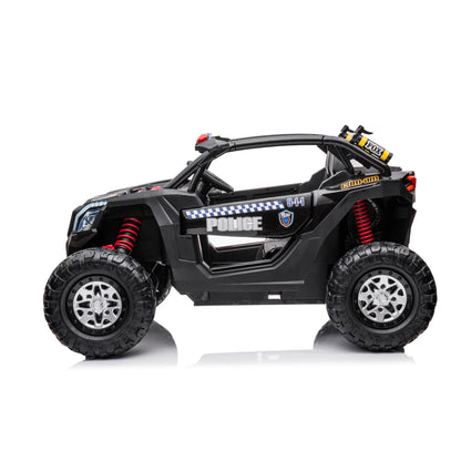 24V Freddo Storm Police UTV 2-Seater for Kids with Lights & Sirens for Action-Packed Adventures  Freddo Toys