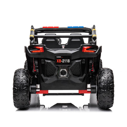 24V Freddo Storm Police UTV 2-Seater for Kids with Lights & Sirens for Action-Packed Adventures  Freddo Toys