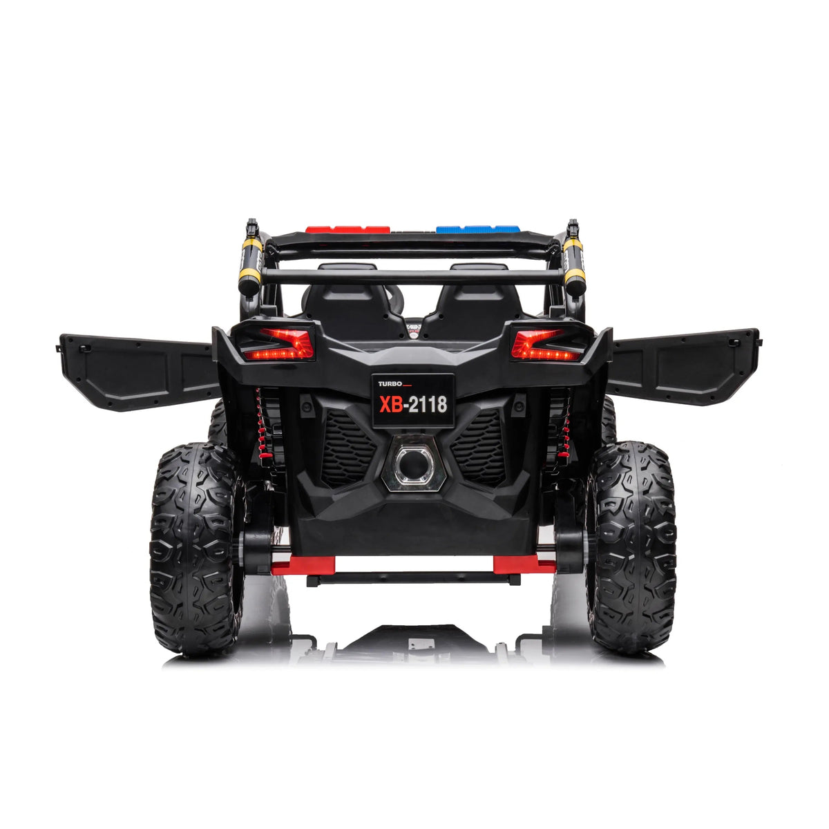 24V Freddo Storm Police UTV 2-Seater for Kids with Lights & Sirens for Action-Packed Adventures  Freddo Toys