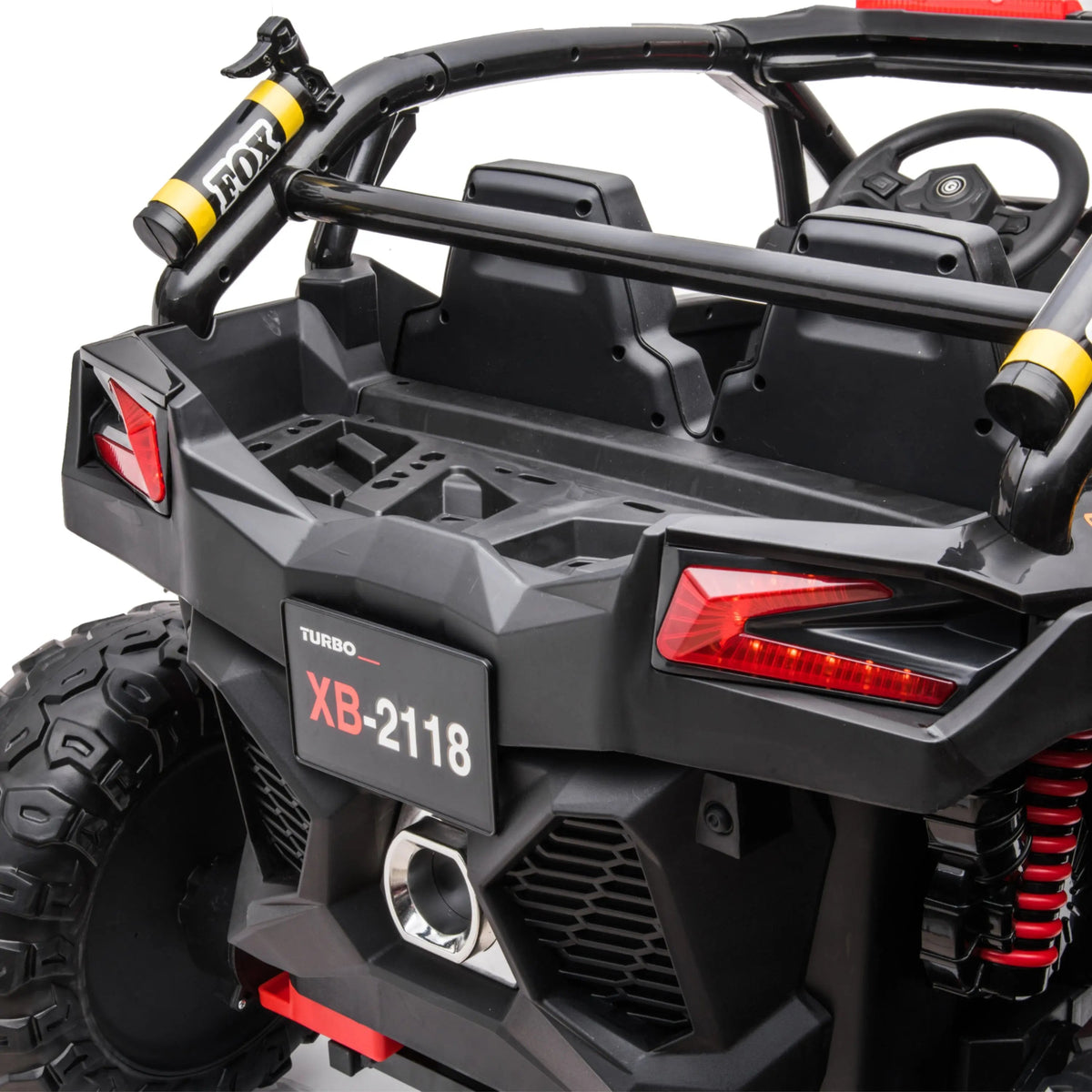 24V Freddo Storm Police UTV 2-Seater for Kids with Lights & Sirens for Action-Packed Adventures  Freddo Toys