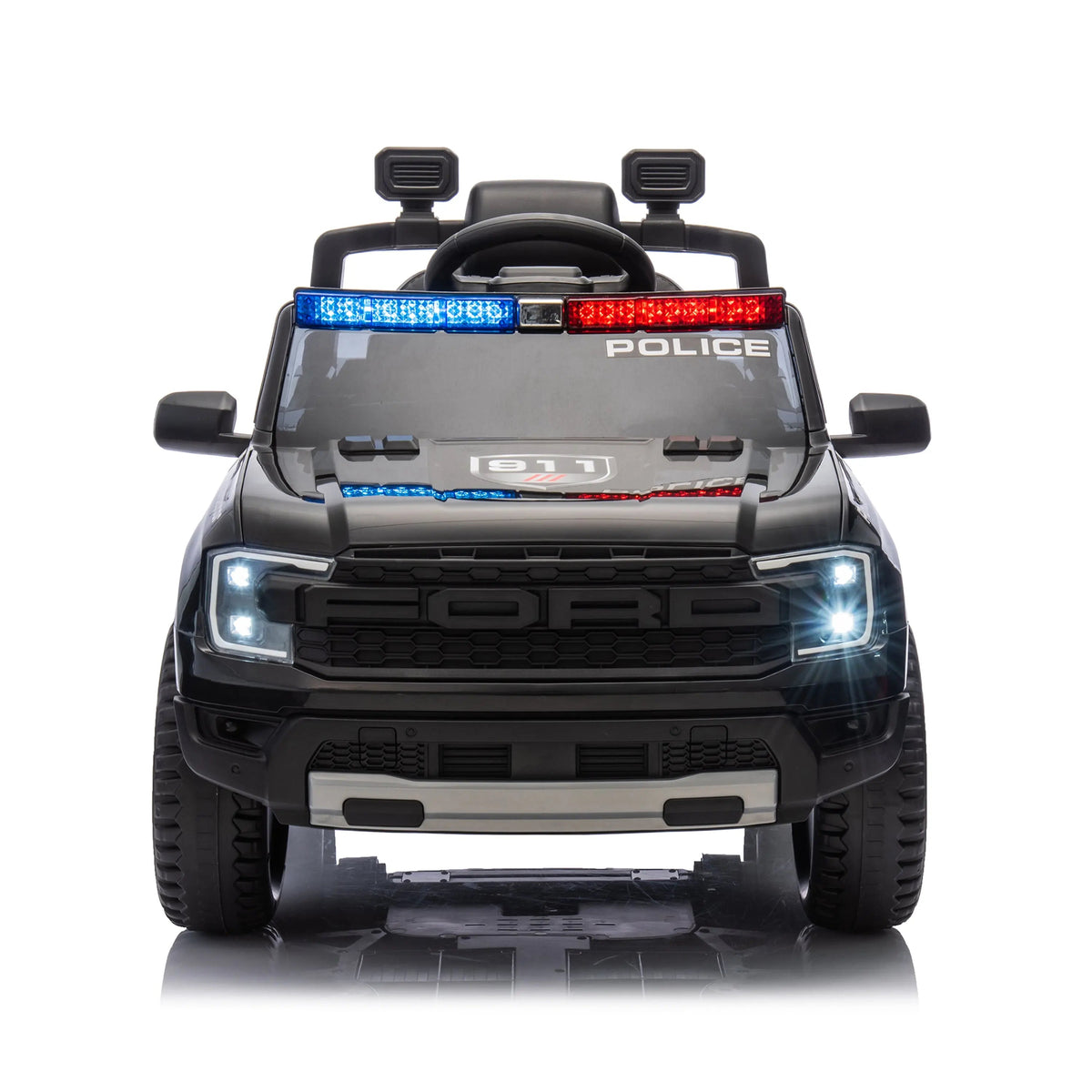 12V Licensed Ford Raptor Police Interceptor Kids Ride-On Truck Freddo Toys