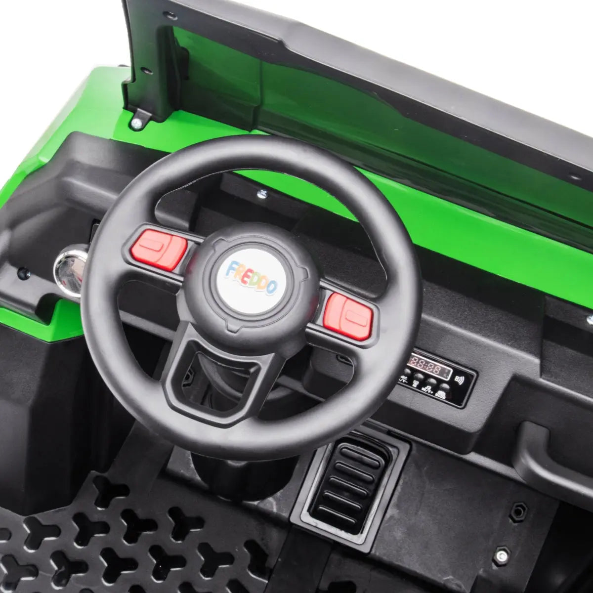 24V 6 Wheeler Freddo Tractor Trailer 2 Seater Ride-on with Dump Cart and Parental Remote  Freddo Toys