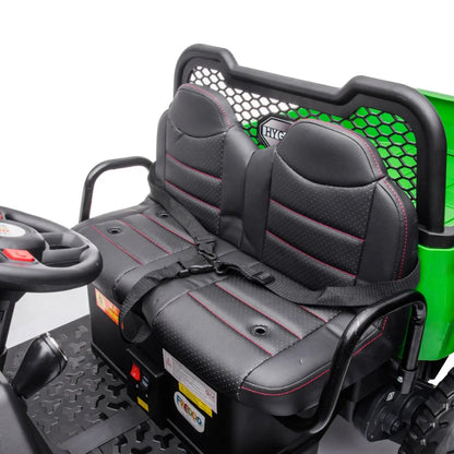 24V 6 Wheeler Freddo Tractor Trailer 2 Seater Ride-on with Dump Cart and Parental Remote  Freddo Toys