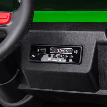 24V 6 Wheeler Freddo Tractor Trailer 2 Seater Ride-on with Dump Cart and Parental Remote  Freddo Toys